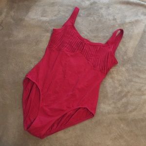 Bloch - Red Low-back Leotard. 💃🏼